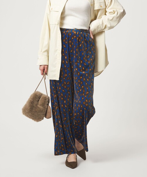 green label relaxing（グリーンレーベルリラクシング） パンツ ベロア