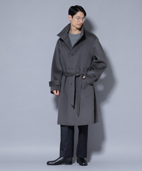 NANO universe（ナノ・ユニバース） ステンカラーコート コート ウール