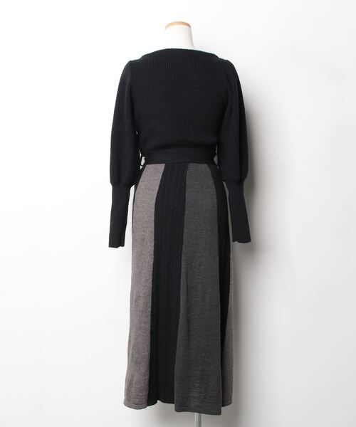 「LAGUNAMOON」 ニットワンピース SMALL ブラック レディース_画像2