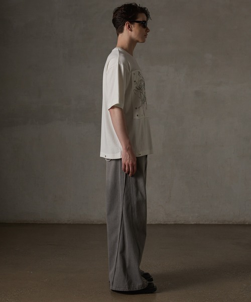 「GRANCY」 半袖Tシャツ L ホワイト メンズ_画像7