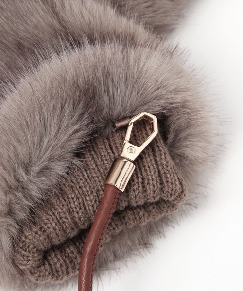 Heather（ヘザー） 手袋 ファーミトン 611628 レディース : ZOZOTOWN