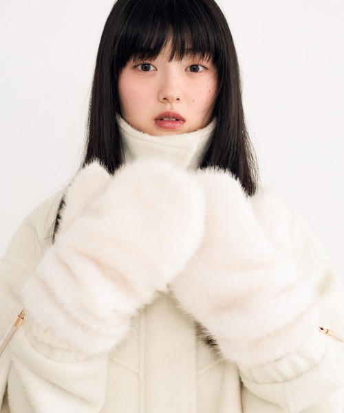 Heather（ヘザー） 手袋 ファーミトン 611628 レディース : ZOZOTOWN