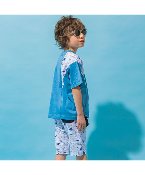 「WASK」 「KIDS」半袖カットソー 140 ブルー キッズ_画像5