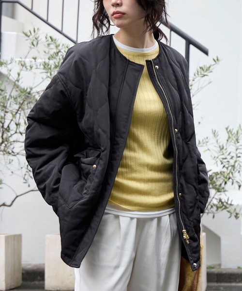 MICA&DEAL（マイカアンドディール） ノーカラーコート コート ノー