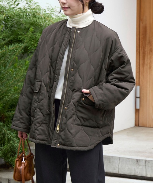キルティング　コート　ノーカラー lsot210-643_5.jpg