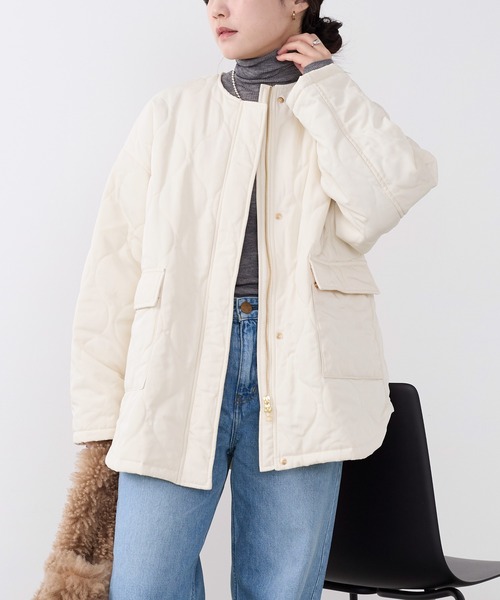 MICA&DEAL（マイカアンドディール） ノーカラーコート コート ノー