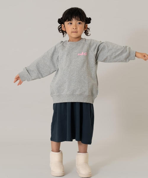 petit main and D. トレーナー 蛍光ロゴラグランスウェット キッズ