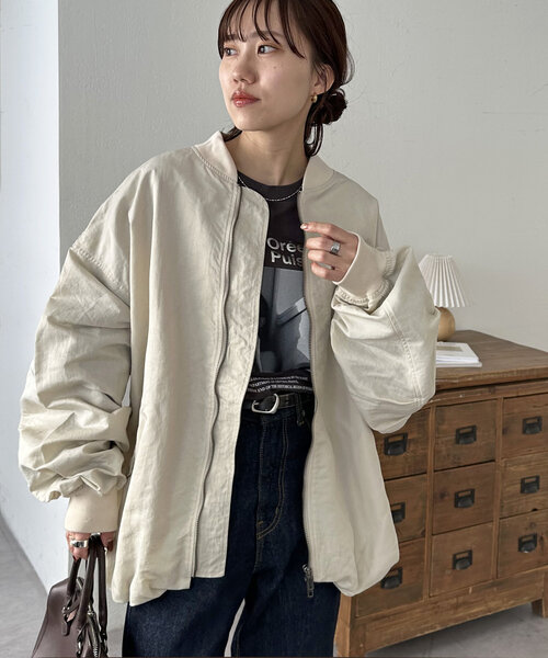 「DISCOAT」 ブルゾン FREE アイボリー レディース_画像3