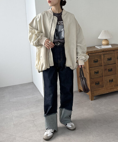 「DISCOAT」 ブルゾン FREE アイボリー レディース_画像6