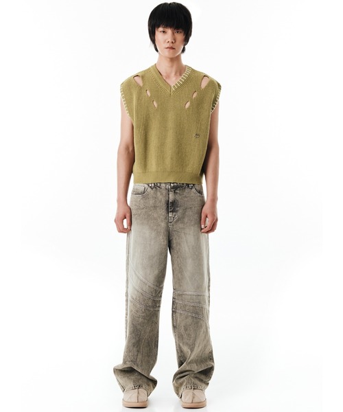 「OY」 ベスト FREE アイボリー メンズ_画像4