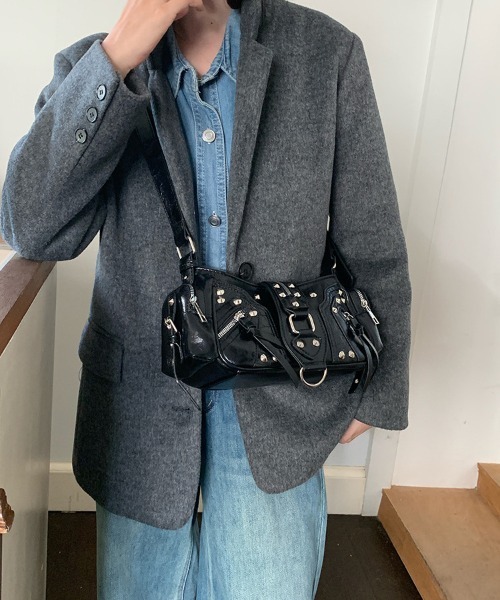 gossip!ロサンゼルス ショルダーバッグ バッグ Y2K スタッズショルダー