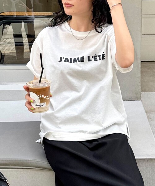 「fredy emue」 半袖Tシャツ 38 オフホワイト レディース_画像5