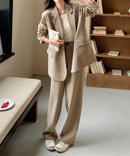 aimoha（アイモハ） セットアップ テーラードジャケット＋ワイドパンツ