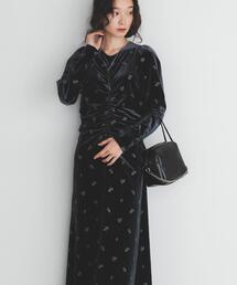 KBF（ケービーエフ） ワンピース ベロアシャーリングドレス : ZOZOTOWN