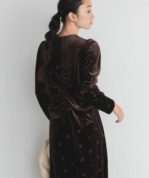 KBF（ケービーエフ） ワンピース ベロアシャーリングドレス : ZOZOTOWN
