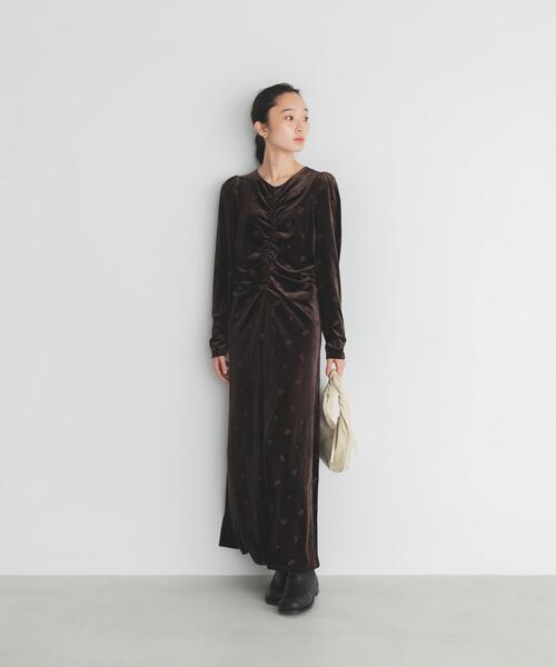 KBF（ケービーエフ） ワンピース ベロアシャーリングドレス : ZOZOTOWN