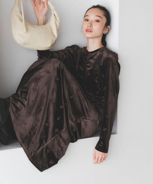 KBF（ケービーエフ） ワンピース ベロアシャーリングドレス : ZOZOTOWN