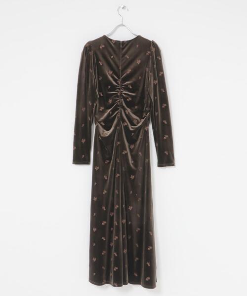 KBF（ケービーエフ） ワンピース ベロアシャーリングドレス : ZOZOTOWN