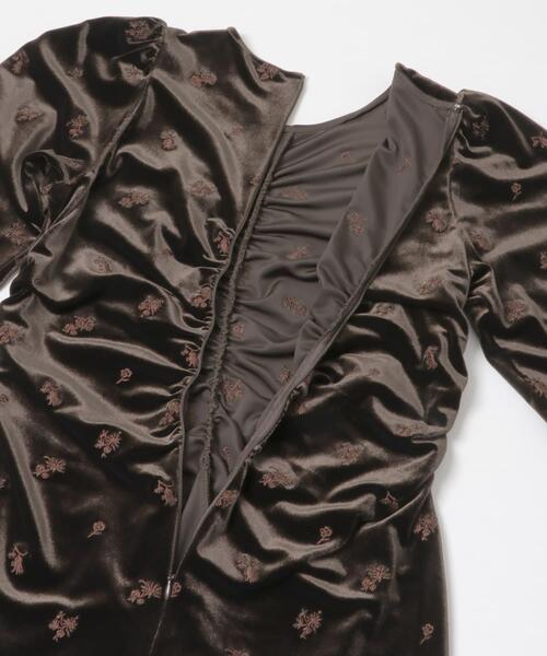 KBF（ケービーエフ） ワンピース ベロアシャーリングドレス : ZOZOTOWN