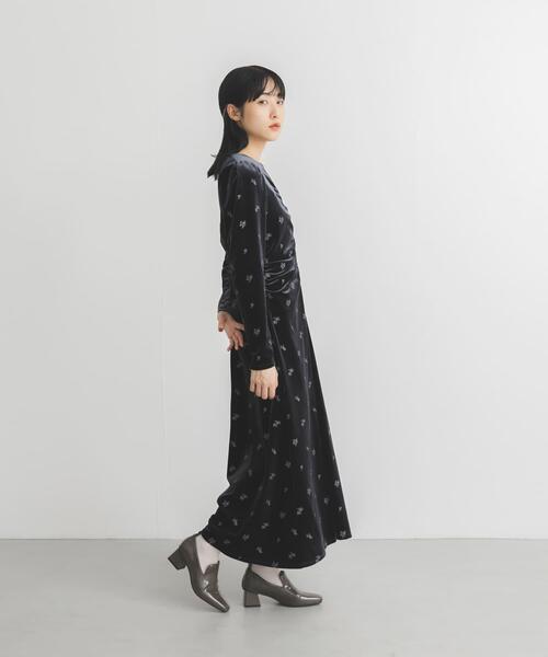 KBF（ケービーエフ） ワンピース ベロアシャーリングドレス : ZOZOTOWN