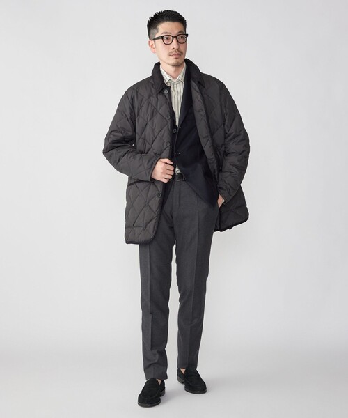 「TAION」 ダウンコート X-LARGE ダークグレー メンズ_画像6