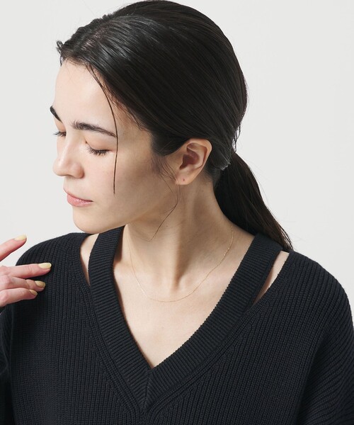 ネックレス K10 スリム ネックレス レディース_2