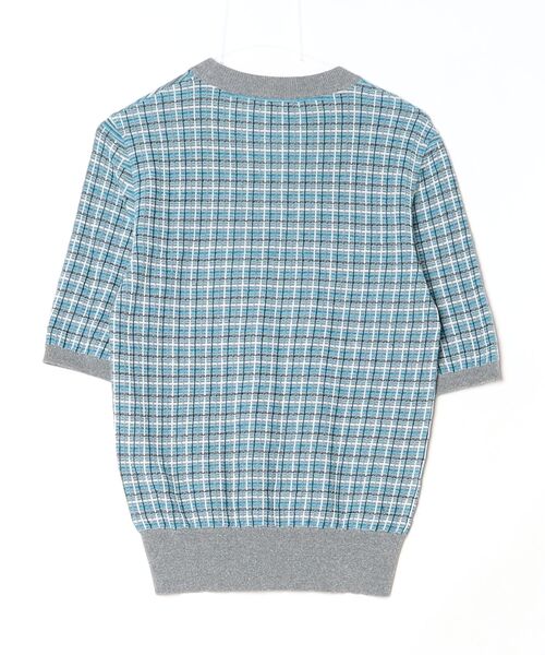 「WRAPINKNOT」 7分袖ニット 0 ブルー レディース_画像2