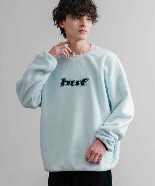 HUF（ハフ） トレーナー スウェット H DOT POLAR FLEECE CREWNECK