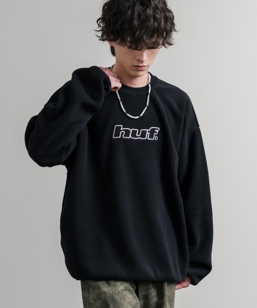 HUF（ハフ） トレーナー スウェット H DOT POLAR FLEECE CREWNECK