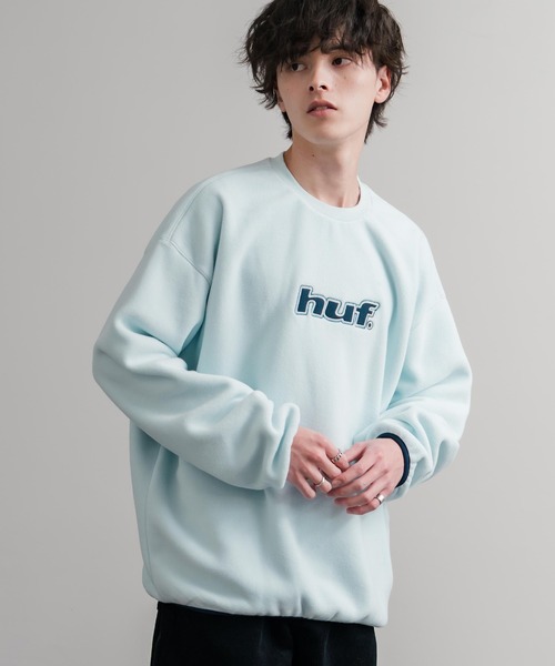 HUF（ハフ） トレーナー スウェット H DOT POLAR FLEECE CREWNECK