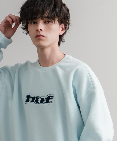 HUF（ハフ） トレーナー スウェット H DOT POLAR FLEECE CREWNECK