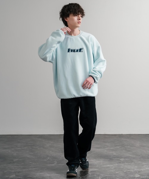HUF（ハフ） トレーナー スウェット H DOT POLAR FLEECE CREWNECK