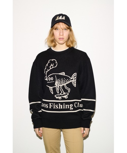 THROW by SLY ニット セーター Chaos Fishing Club KNIT TOPS カオス