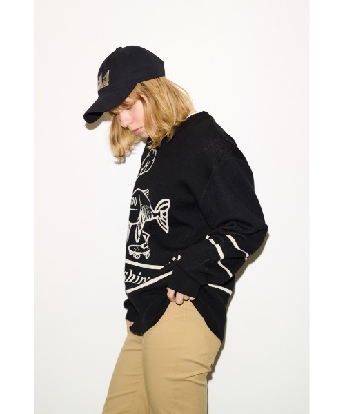 THROW by SLY ニット セーター Chaos Fishing Club KNIT TOPS カオス