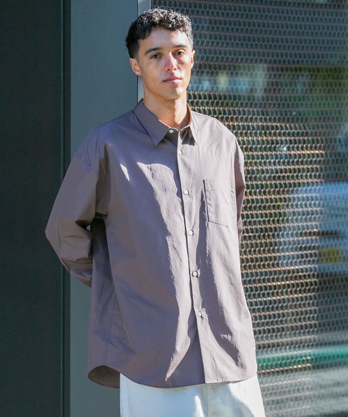 「THOMAS MASON」 長袖シャツ LARGE ブラウン系その他 メンズ_画像3