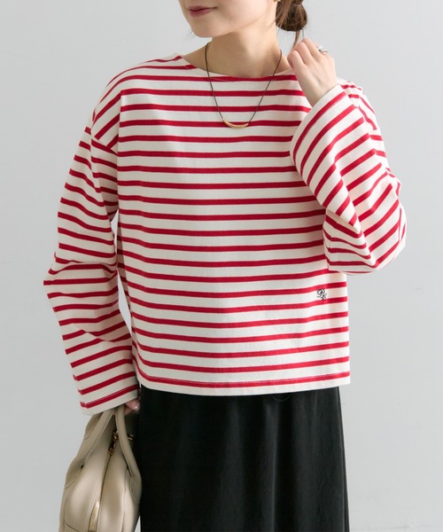 pual ce cin tシャツ ボーダーショートカットソー レディース