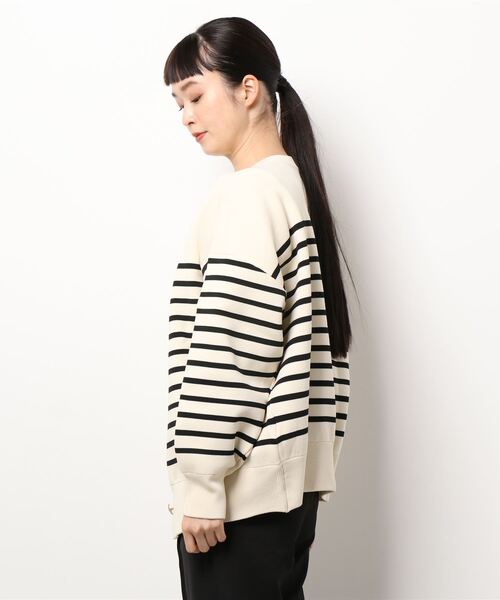 「e-zakkamania stores」 「Maison de L'allure」ニットカーディガン フリー ホワイト×ブラック レディース_画像2