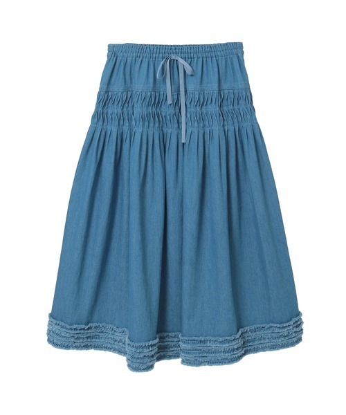 ♡ピンクハウス♡デニムスカート PINK HOUSE（ピンクハウス） デニムスカート ムラ糸デニムスカート