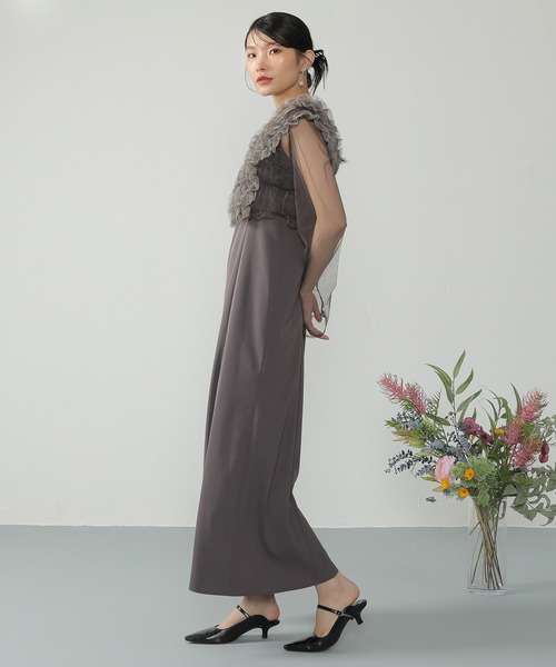 「Kana」 コンビワンピース M ブラウン レディース_画像3