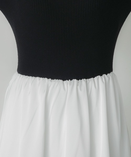 「Elishe」 ドッキングワンピース 0 ブラック レディース_画像7