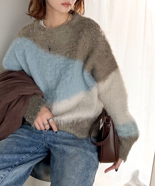 「classicalelf」 長袖ニット MEDIUM ベージュ レディース_画像5