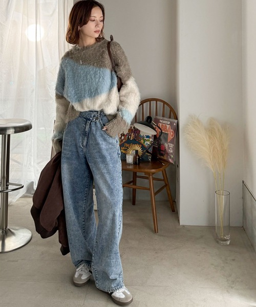 「classicalelf」 長袖ニット MEDIUM ベージュ レディース_画像7