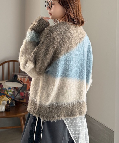「classicalelf」 長袖ニット MEDIUM ベージュ レディース_画像9