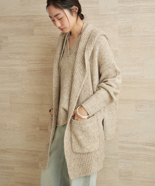 plage（プラージュ） ストール マフラー 3G ミックスフードマフラー