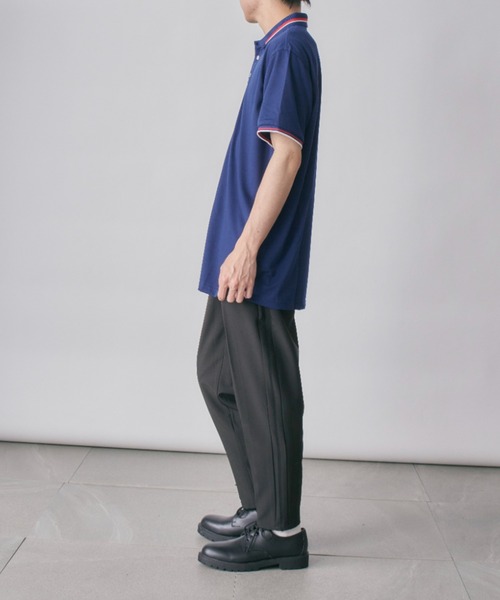 「SETUP7」 「MAISON CLUB」半袖ポロシャツ FREE グレー メンズ_画像8