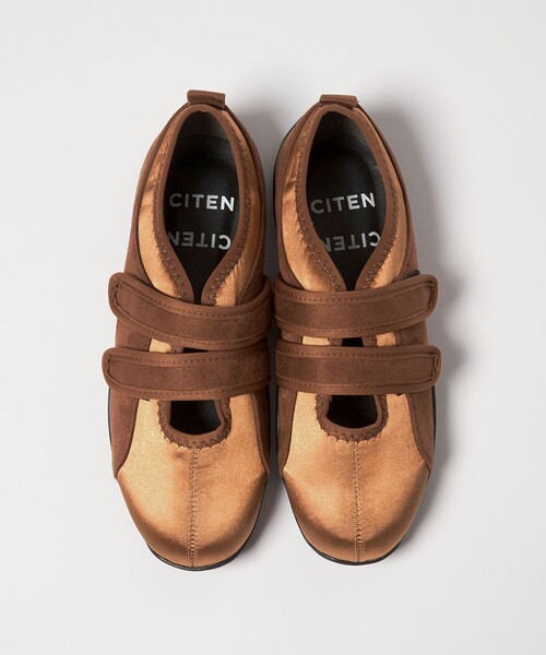 CITEN（シテン） スニーカー 「CITEN」サテンダブルストラップバレエ 