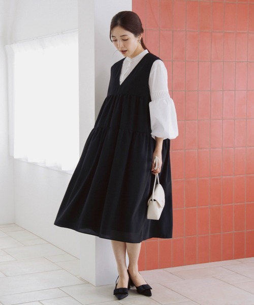 ワンピース 「SONO/ソーノ」「フェムフロウ・デシン」エアリーフロウ・ジャンパードレスの画像