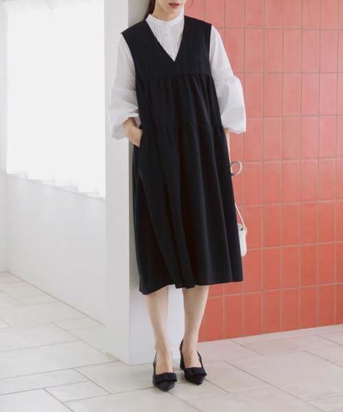 ワンピース 「SONO/ソーノ」「フェムフロウ・デシン」エアリーフロウ・ジャンパードレスの画像