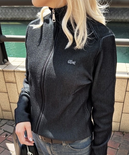 LACOSTE（ラコステ） ニットカーディガン 4 ブラック メンズ