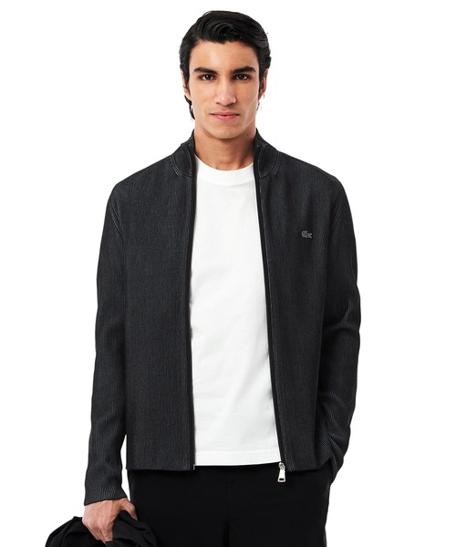 LACOSTE（ラコステ） ニットカーディガン 4 ブラック メンズ